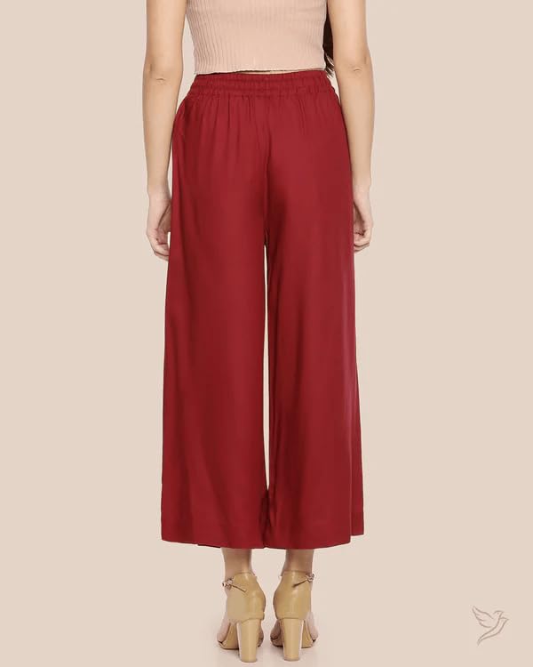 SAFED Women Rayon Palazzo - Solid - Image 4