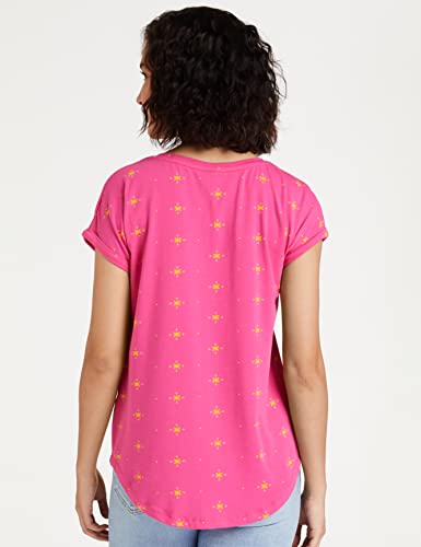 Myx Women's Cotton Loose T-Shirt - Raspberry Black - Image 3