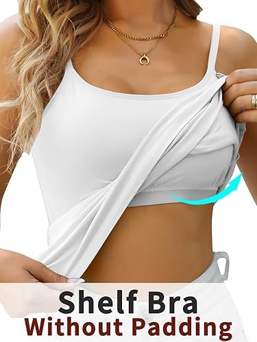 Fshway Women's Shelf Bra Camisole - Image 3