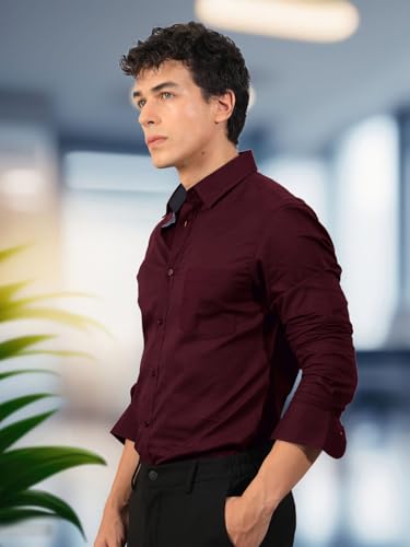 Pinkmint Men's Casual Shirt with Pocket - Image 3