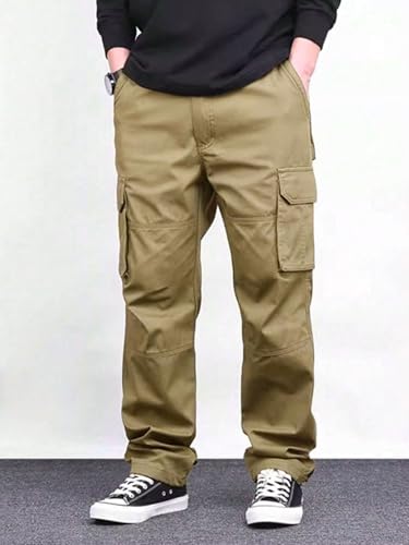 Lymio Men's Khaki Cargo Pants - Image 2