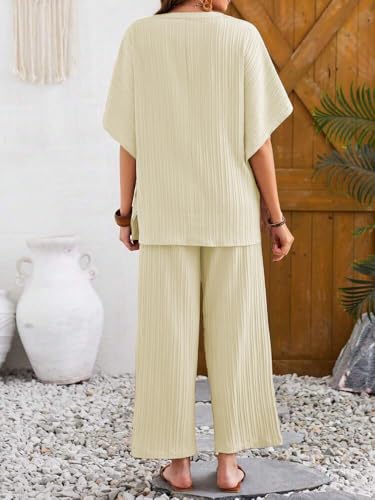 TADKEE Women Solid Color V-Neck Kaftan - Image 4