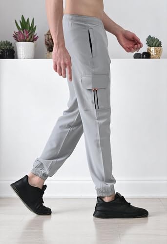 RynoGear Men's Track Pant - Light Grey - Image 3