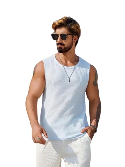 Trillion Tank Top for Men - Waffle Knit