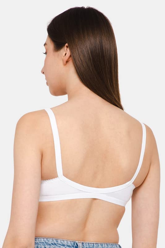 Naidu Hall Women's Cotton Saree Bra - White - Image 3