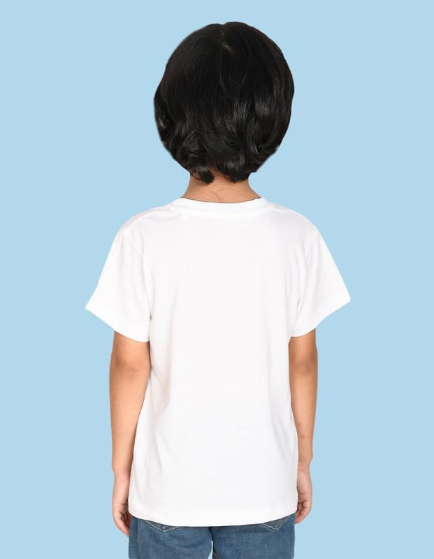 Nusyl Boys White Cotton T-Shirt - Image 2