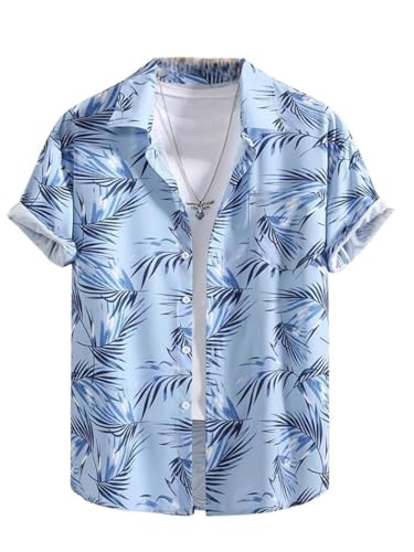 Men's Tropical Print Shirt - Rayon - Image 2