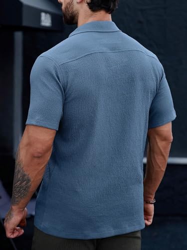 Lymio Men's Casual Shirt - Grey - Image 3