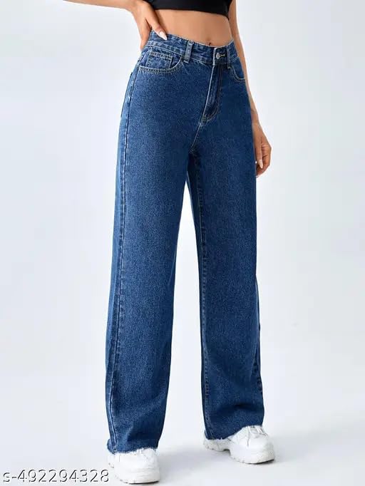 GarbGlide Women's High Waist Wide Leg Jeans - Image 4