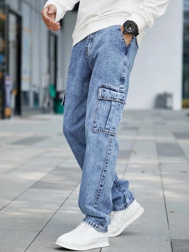 GRECIILOOKS Men's Cargo Jeans - Image 3