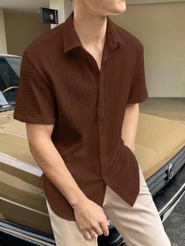 GRECIILOOKS Coffee Formal Shirt for Men - Image 3