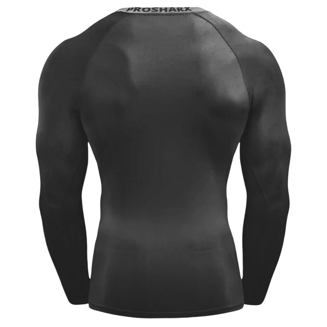PROSHARX Grey Compression T-Shirt for Men - Image 2