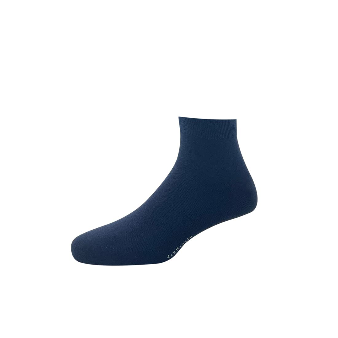 Van Heusen Mens Cotton Ankle Length Socks - Navy Black Brown - Image 2