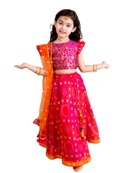 Pspeaches Girl Lehenga Choli - Pink