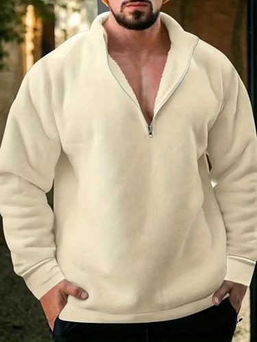 Lymio Unisex Hoodie Sweatshirt - Cream - Image 4