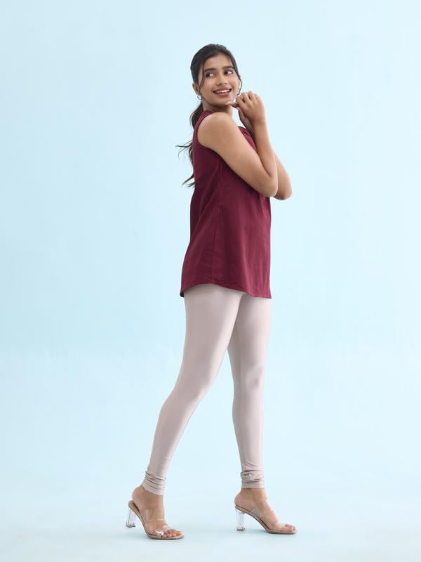 GO COLORS Women Churidar - Copper Shimmer - Image 4