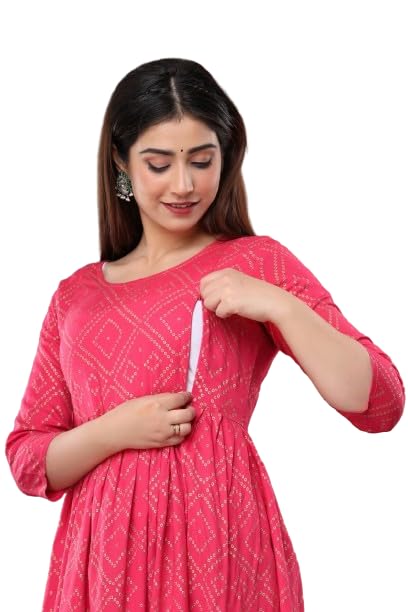 Miss Meoww Anarkali Maternity Kurta for Women