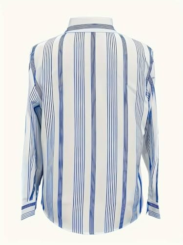 TADKEE Women Cotton Blend Striped Shirt - Image 4