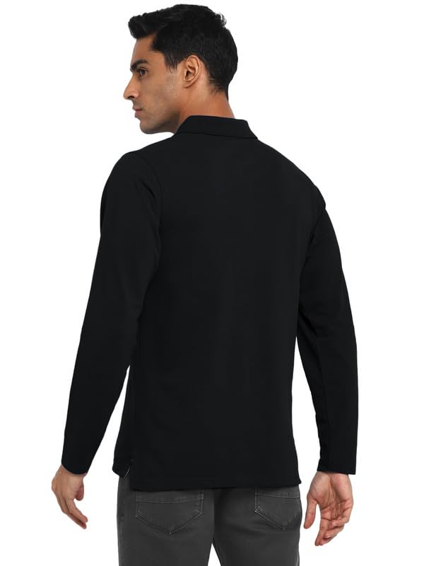 American Crew Men's Polo Collar T-Shirt - Black - Image 3