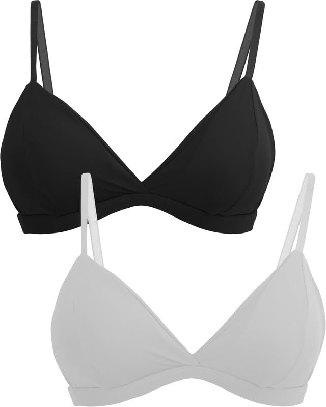 Dressably Women's Padded Non-Wired Plunge Bras
