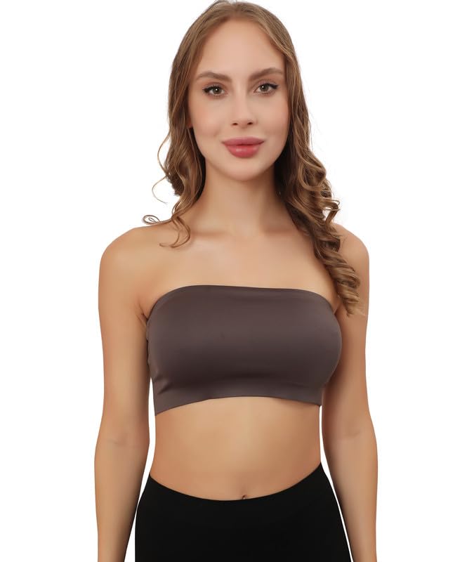 GLAMORAS Non-Padded Tube Bra for Women