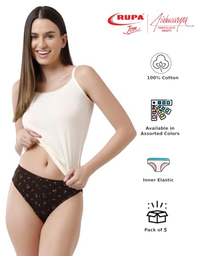 Rupa Women's Printed Cotton Briefs - Vibrant - Image 2