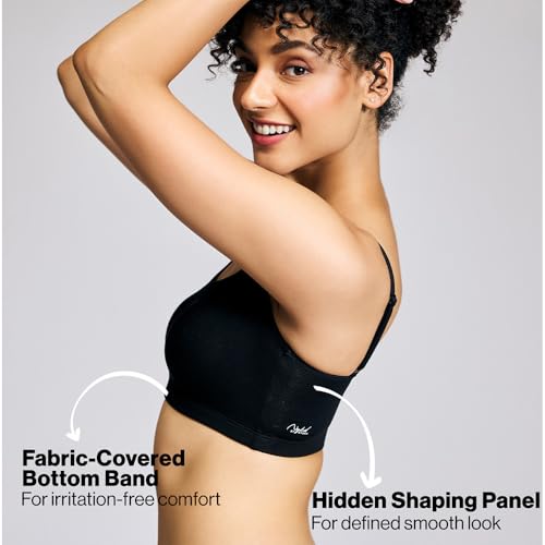 NYKD Cotton Bralette for Women - Black - Image 3