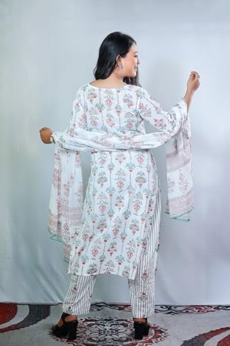 Pinkmint Women's Printed V Neck Kurta Set - Image 2