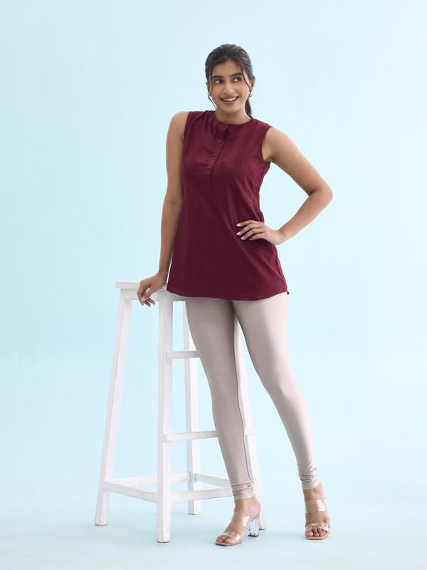 GO COLORS Women Churidar - Copper Shimmer - Image 2