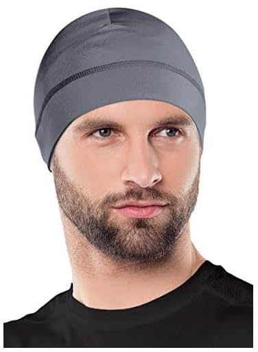 PAROPKAR Grey Helmet Liner Cap for Men