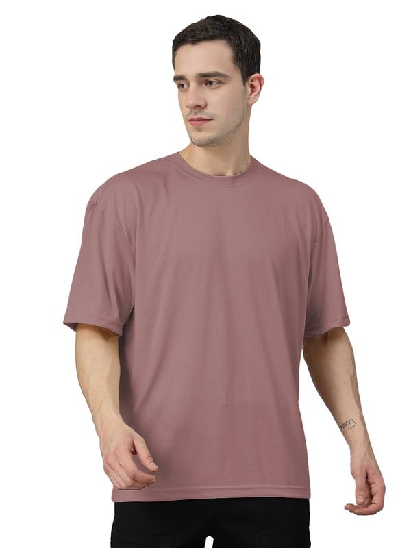 CHKOKKO Tshirts for Men - Blushpink