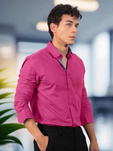Pinkmint Men's Casual Shirt - Spread Collar - Image 4