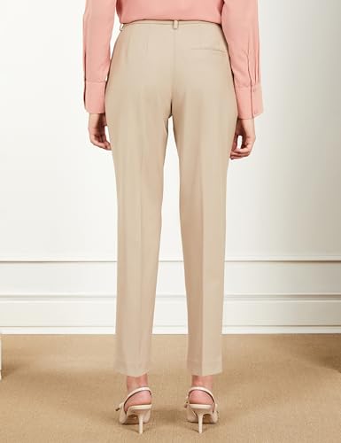 Symbol Women's Slim Mid Rise Casual Pants - Beige - Image 2