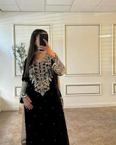 KRYSAL Georgette Kurta Set for Women - Black - Image 2