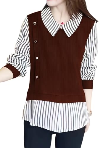 LITZO Brown Office Wear Top for Women - Image 3