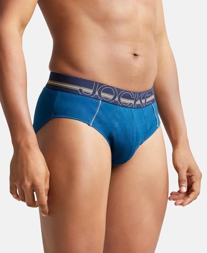 Jockey Men's Cotton Briefs - Blue - Image 2