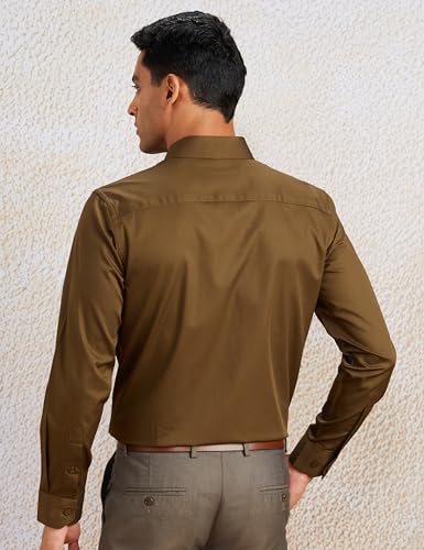 Symbol Men's Brown Formal Shirt - Image 2