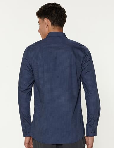 Peter England Men's Navy Casual Shirt - Image 2