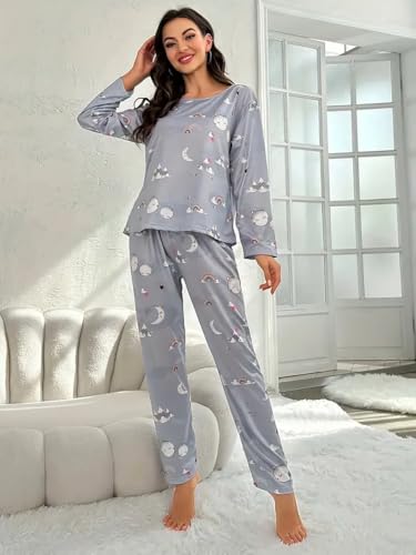 LOUIS LUXE Grey Night Suit for Women - Image 3