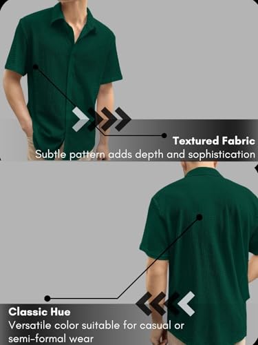 GRECIILOOKS Green Formal Shirt for Men - Image 4