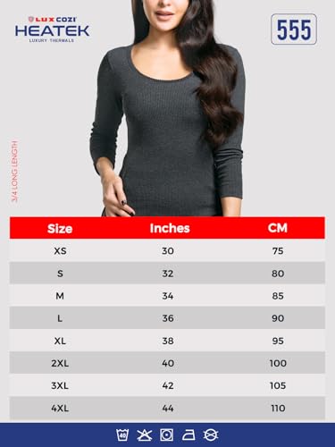 Lux Cozi Women HEATEK Black Melange - Image 2