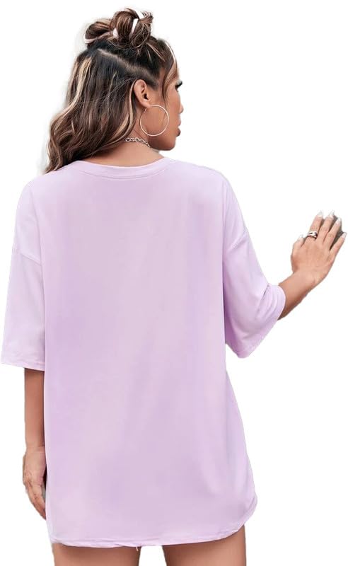 ABSOLUTE DEFENSE Women's Oversized Cotton Tshirt - Beige Maroon - Image 2