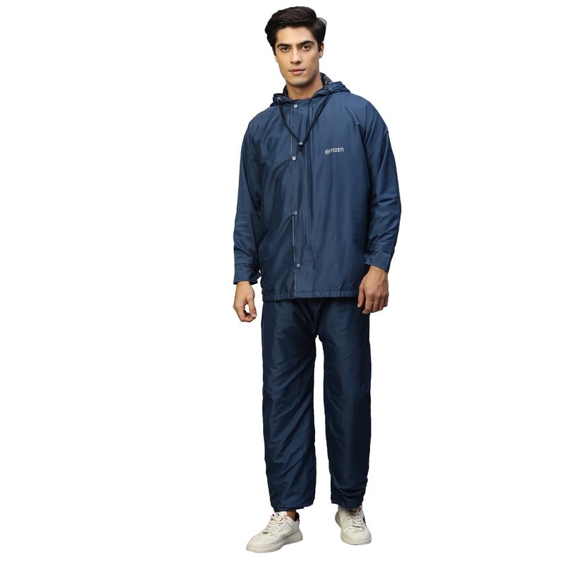 Citizen Reversible Raincoat for Men - Waterproof Blue