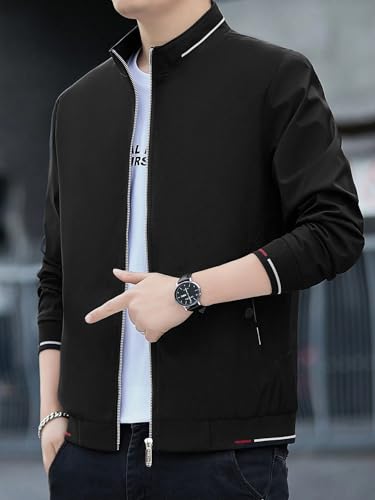 JVX Men's Black Bomber Jacket - Image 3