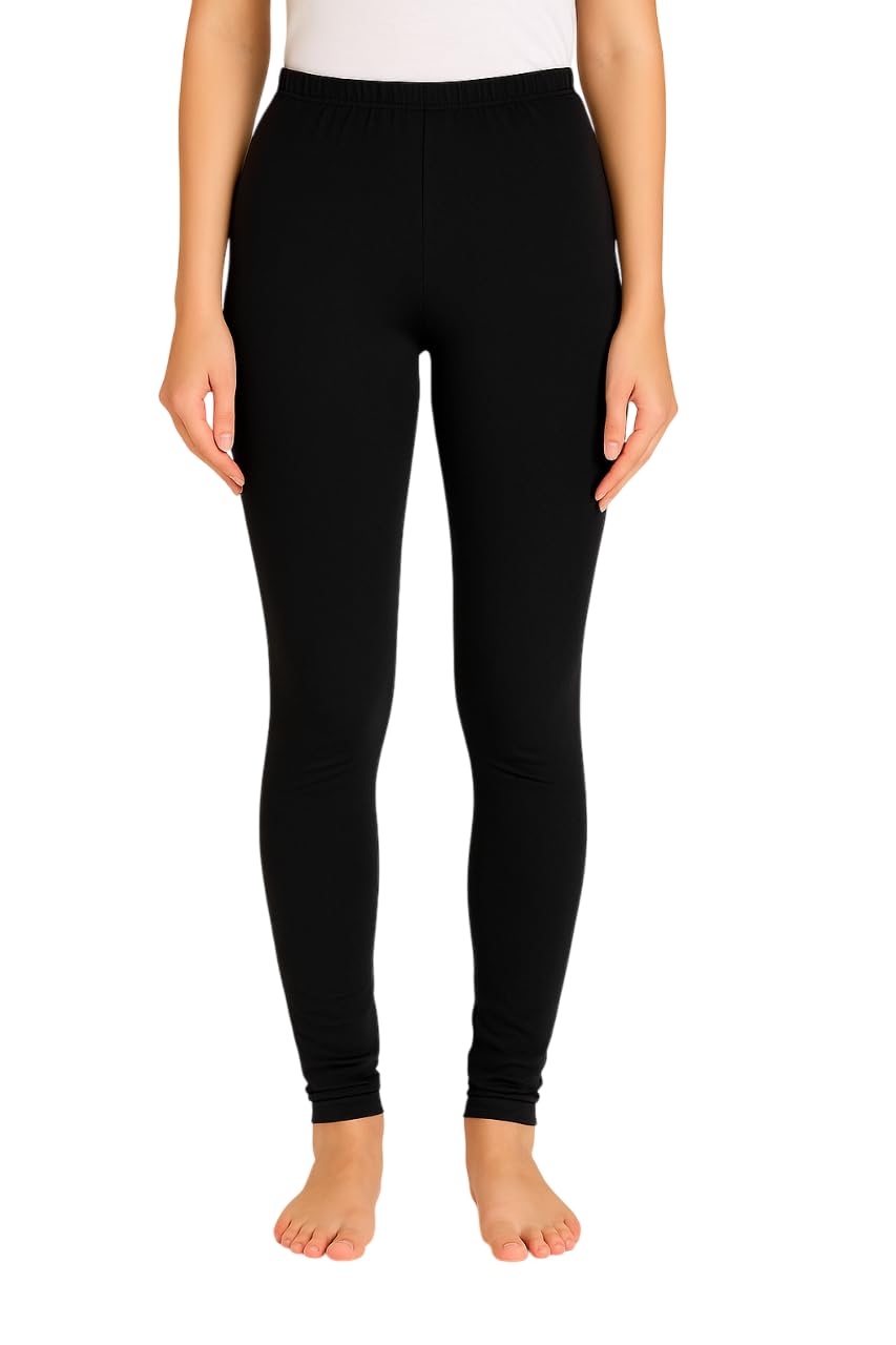 GarbGlide Women's Full Length Leggings - Cotton Lycra