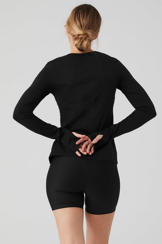 Ap'pulse Women's Long Sleeve Sports Tshirt - Carbon Black - Image 2