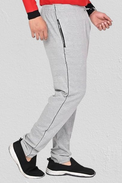 GarbGlide Men's Cotton Piping Pyjama - Grey - Image 2
