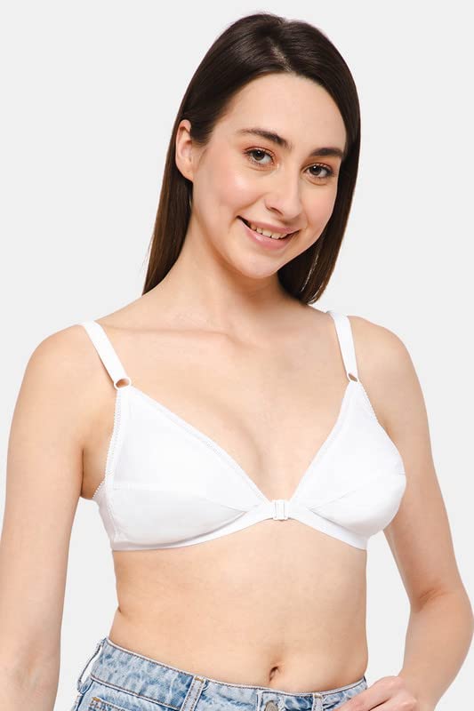 Naidu Hall Women's Cotton Saree Bra - White - Image 5