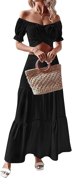 PINKHUB Women's Ruffle Hem Maxi Skirt - Image 4