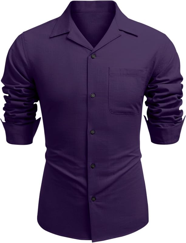 MADHAVISTA Men Casual Cotton Blend Shirt - Image 2